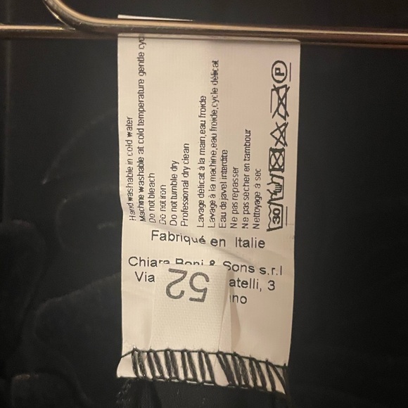 Chiara Boni Destiny Velvet Tulle Maxi Evening Formal Gown Dress US 16 IT 52 NWT - Picture 11 of 12